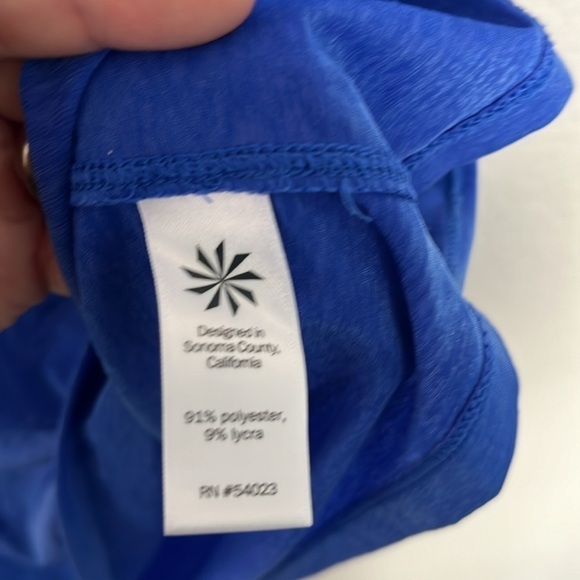 Athleta Women's Blue Workout Top Size S - Picture 3 of 5